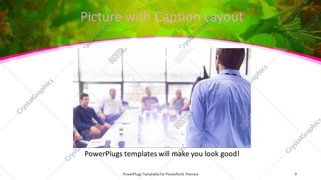 Picture with Caption presentation slide layout