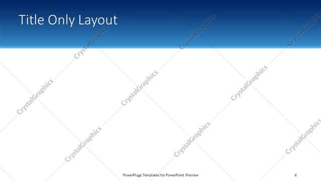 Title Only presentation slide layout