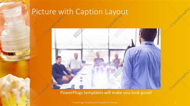 Picture with Caption presentation slide layout