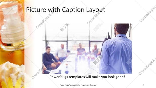 Picture with Caption presentation slide layout