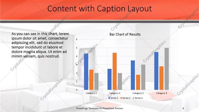 Content with Caption presentation slide layout