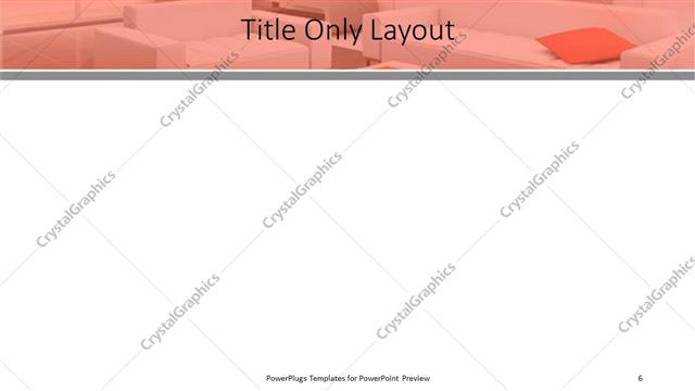 Title Only presentation slide layout