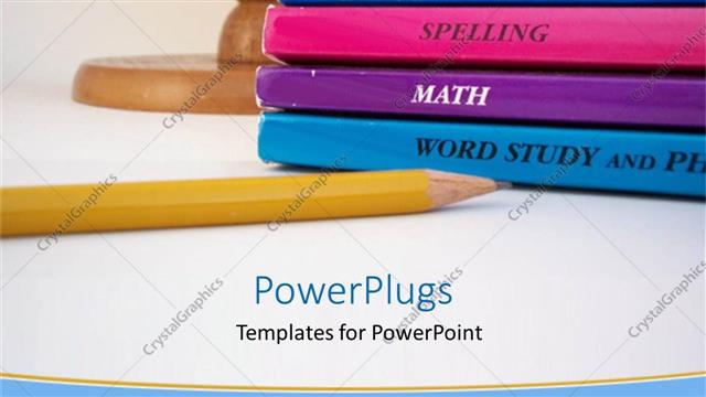  Presentation with lead - A collection of subject books along with a lead pencil