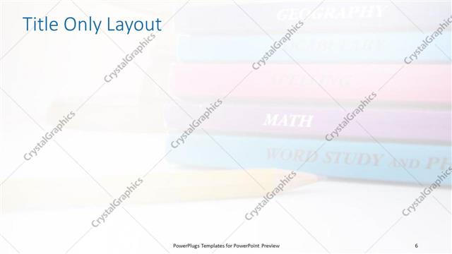 Title Only presentation slide layout