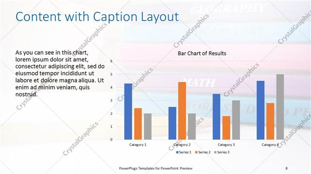 Content with Caption presentation slide layout