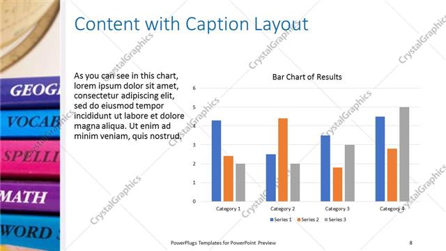 Content with Caption presentation slide layout