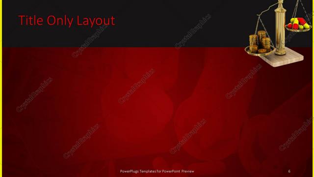 Title Only presentation slide layout