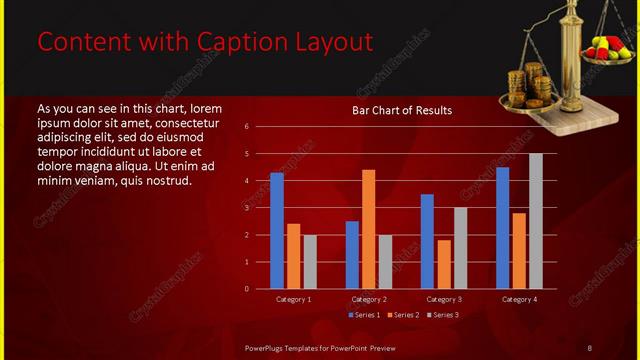 Content with Caption presentation slide layout