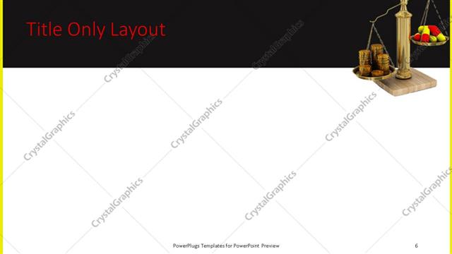 Title Only presentation slide layout