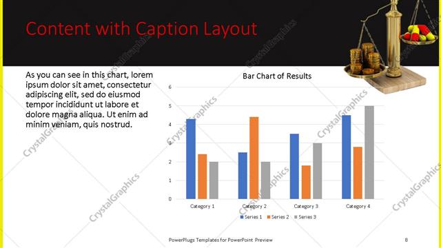 Content with Caption presentation slide layout