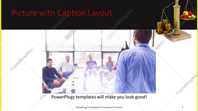 Picture with Caption presentation slide layout
