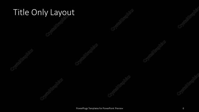 Title Only presentation slide layout