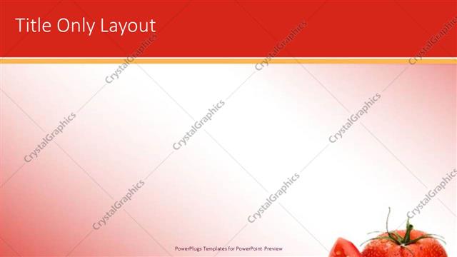 Title Only presentation slide layout