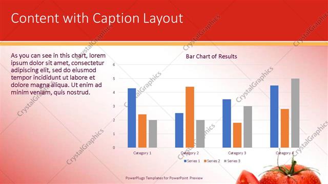 Content with Caption presentation slide layout