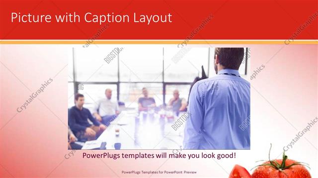 Picture with Caption presentation slide layout