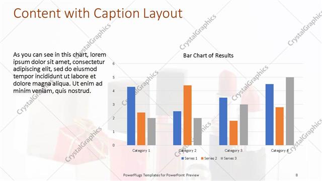 Content with Caption presentation slide layout