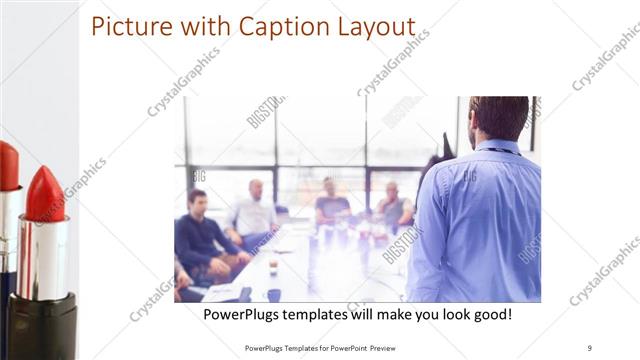 Picture with Caption presentation slide layout