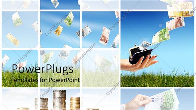  Presentation with estate - A collection of various boxes with different currency notes