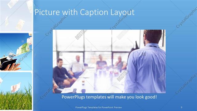 Picture with Caption presentation slide layout
