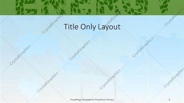 Title Only presentation slide layout