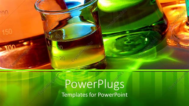  Presentation with chemicals - A collection of various chemicals with place for text