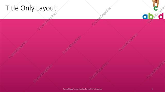 Title Only presentation slide layout