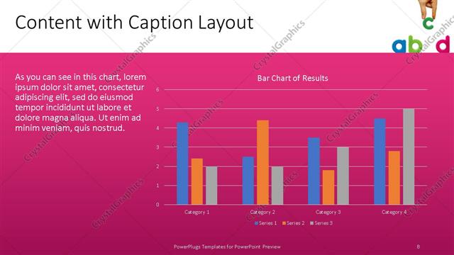 Content with Caption presentation slide layout
