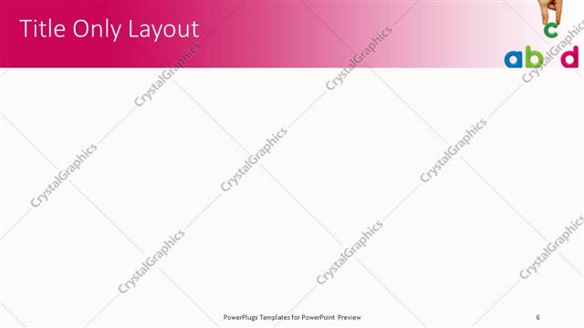 Title Only presentation slide layout