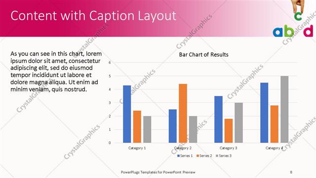 Content with Caption presentation slide layout