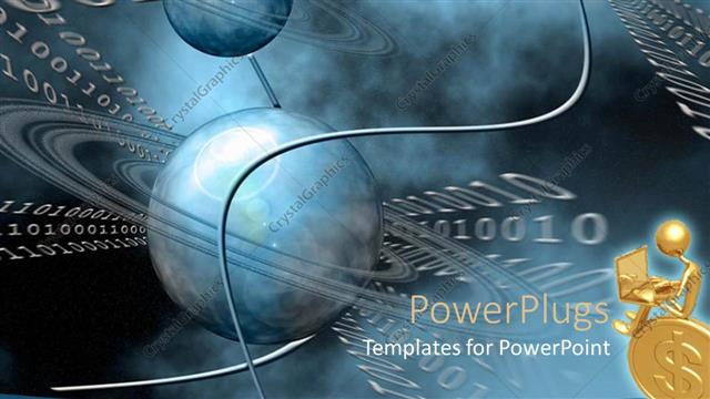  Presentation with internet surfing - A collection of various Jupiter symbols along with binary numbers