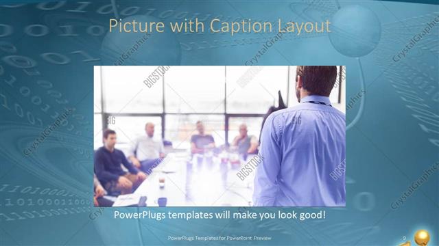 Picture with Caption presentation slide layout