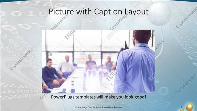 Picture with Caption presentation slide layout