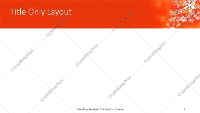 Title Only presentation slide layout