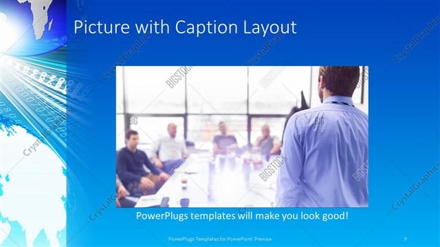 Picture with Caption presentation slide layout