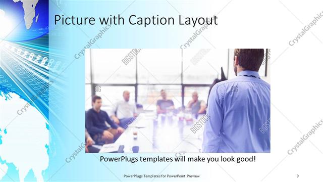 Picture with Caption presentation slide layout