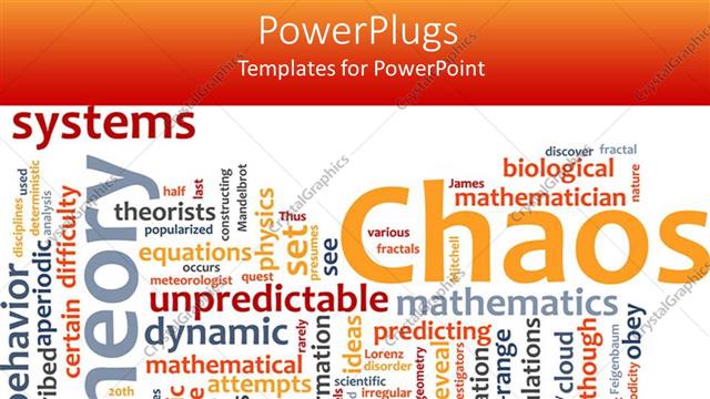  Presentation with chaos - A collection of various words related to chaos in general being placed together