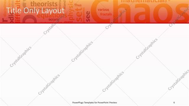 Title Only presentation slide layout