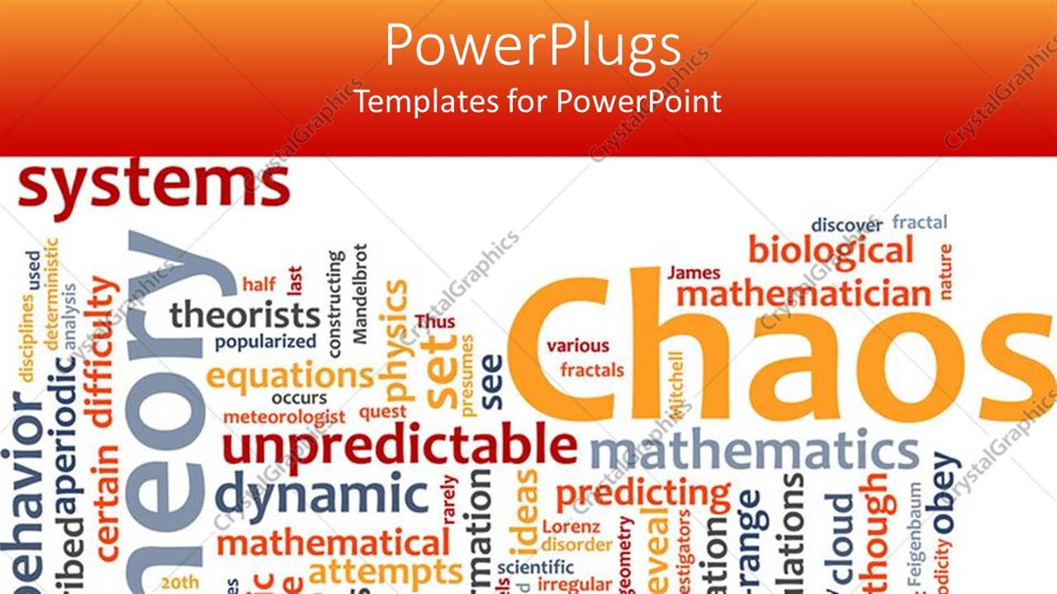 Featuring a Collection of Various Words Related to Chaos in General Being Placed Together