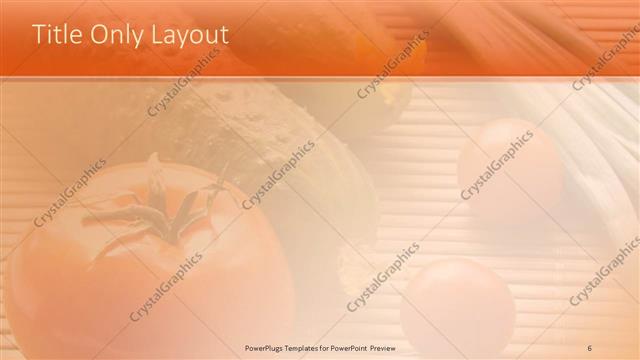 Title Only presentation slide layout