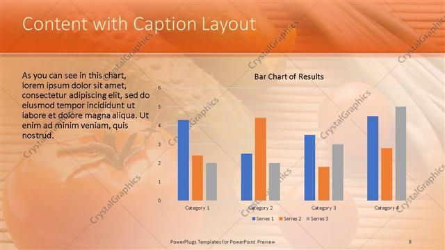 Content with Caption presentation slide layout