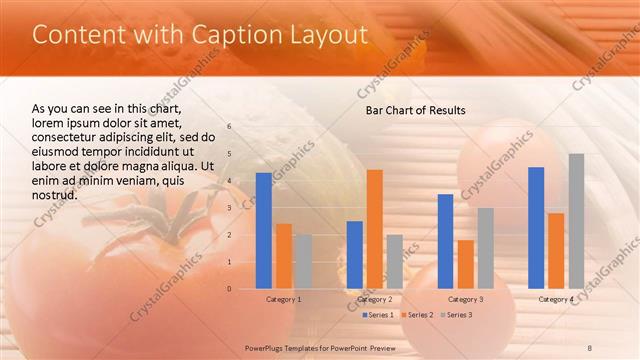 Content with Caption presentation slide layout
