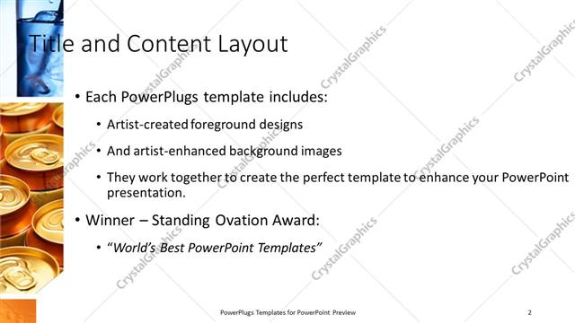 Title and Content presentation slide layout