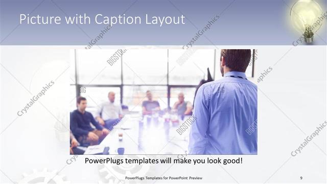 Picture with Caption presentation slide layout