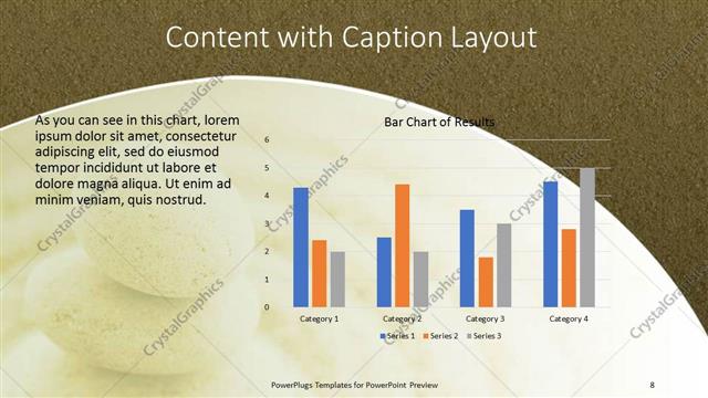 Content with Caption presentation slide layout