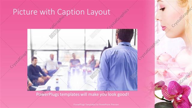 Picture with Caption presentation slide layout