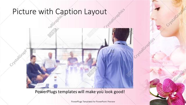Picture with Caption presentation slide layout