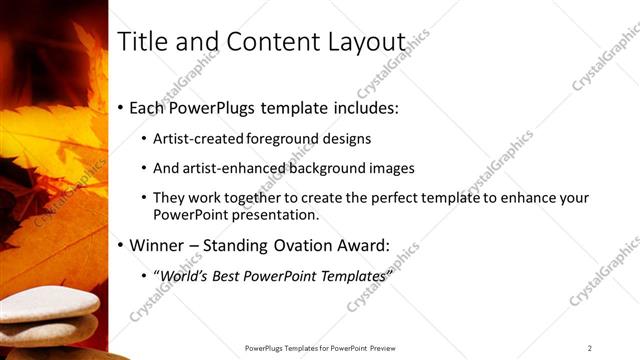 Title and Content presentation slide layout