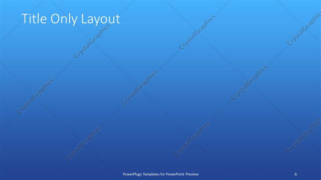 Title Only presentation slide layout