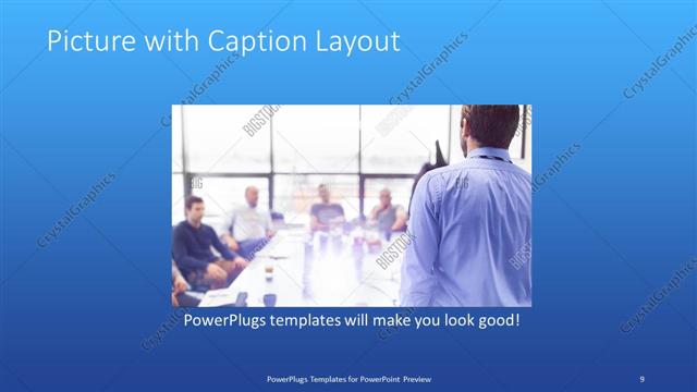 Picture with Caption presentation slide layout