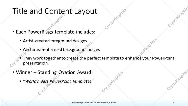 Title and Content presentation slide layout